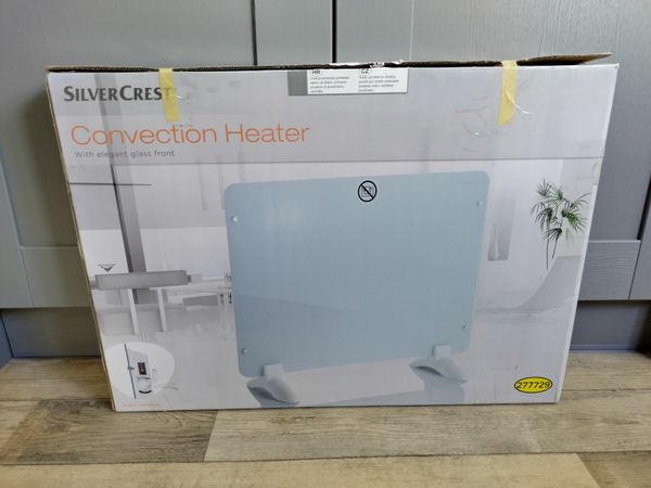 Glass panel convection heater