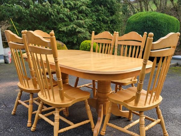 Solid wood Table and 6 chairs
