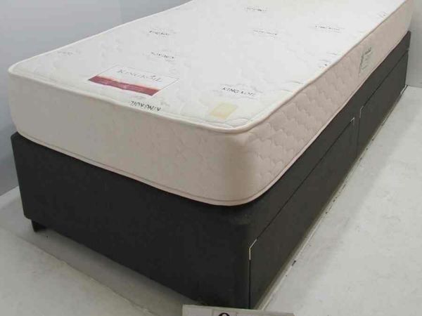Luxury single bed with drawers and mattress.   #F024