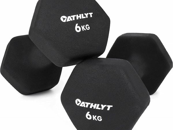 Athlyt - Neoprene Dumbbell Weights 6 Kgs