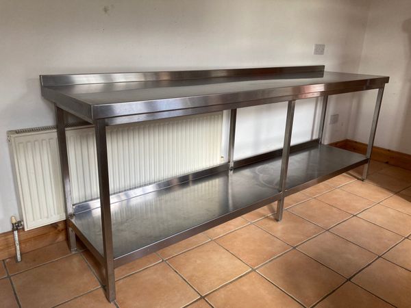 Commercial Stainless Steel bench table with shelf