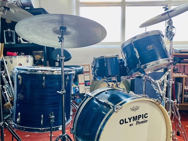 Vintage Olympic Drum Kit and Hardware