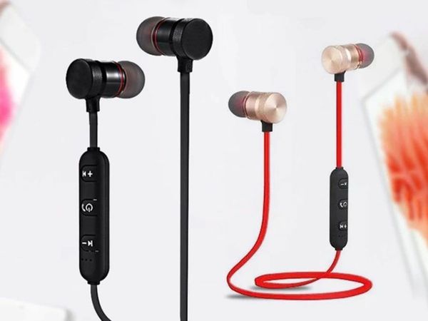 BRAND NEW sets of Bluetooth Earphones with magnetic heads - Sport Wireless Headset Stereo Headphones - black or red available