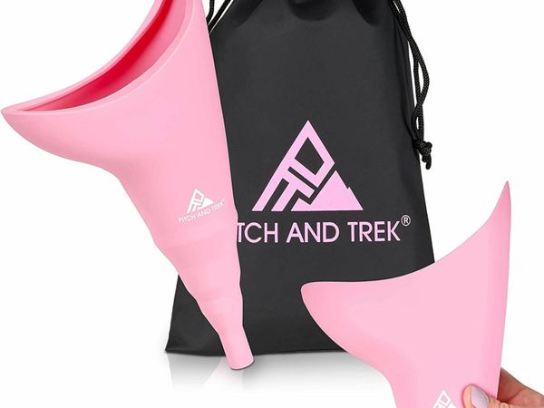 Pitch and Trek Female Urinal, Travel Urination Device w/Carry Bag