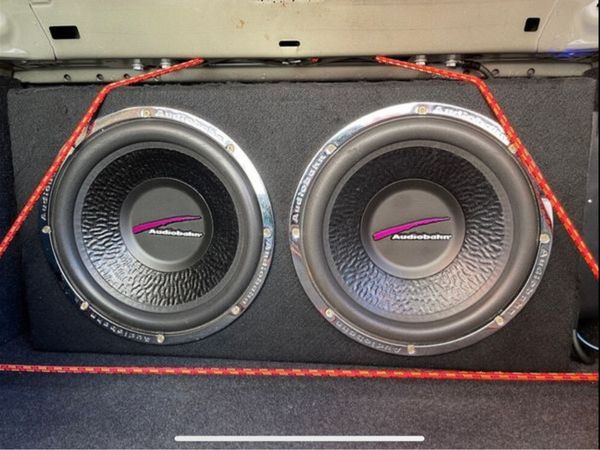Audiobahn dual 12” subwoofer 800W rms