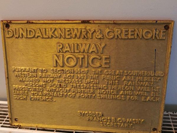 Old railway sign for sale