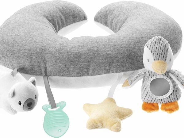Nuby Penguin Tummy Time Pillow For Babies