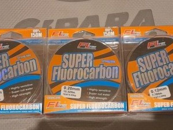 Fishing Line Fluorocarbon 0.12, 0.20 and 0.30mm_150m
