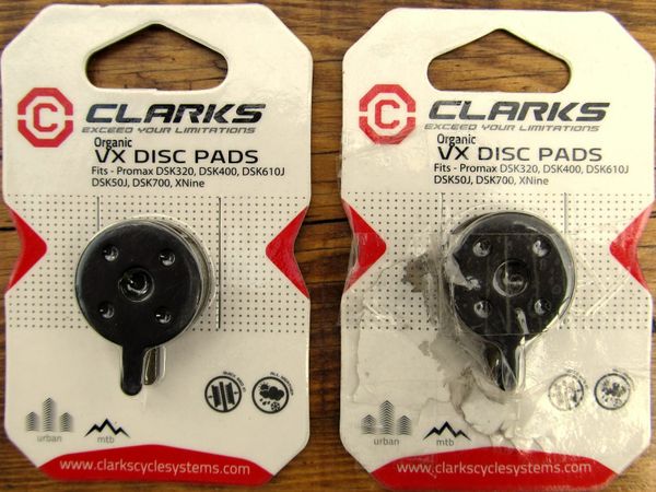 2 pair of New unused Clarke VX Disc Pads.