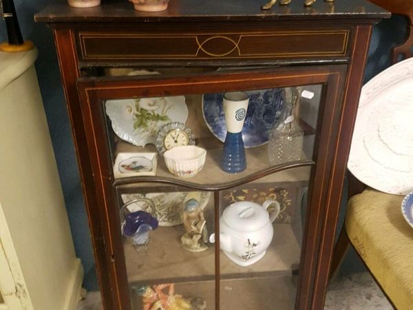 Victorian Glass Front Display Cabinet