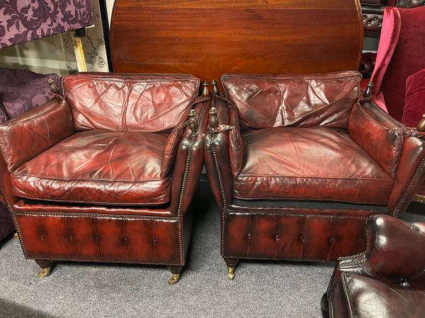 Chesterfield matching library chairs