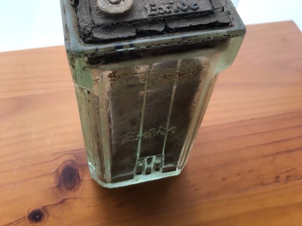 Antique glass EXIDE Battery