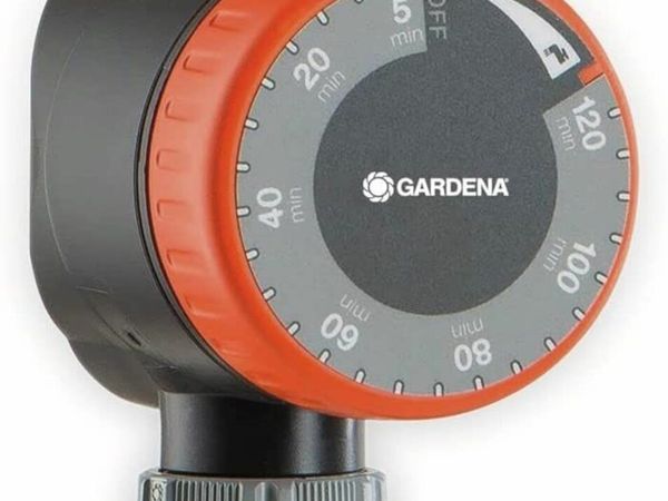 GARDENA Water Timer: Automatic timer for faucets 26.5 mm (3/4 inch) or 33.3 mm (G1)
