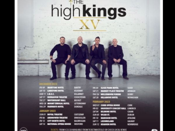 High Kings - Vicar St Ticket Sun 6th Feb