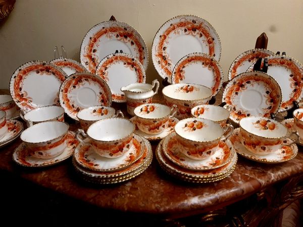 Victorian setting tea service 40 pieces