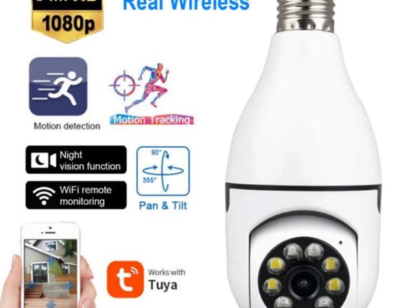 WiFi Security Camera E27 Light Bulb Wireless HD
