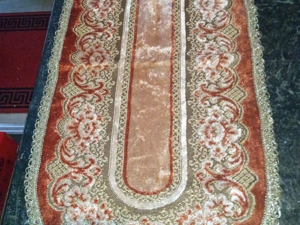 Beautiful antique brocade table cloth