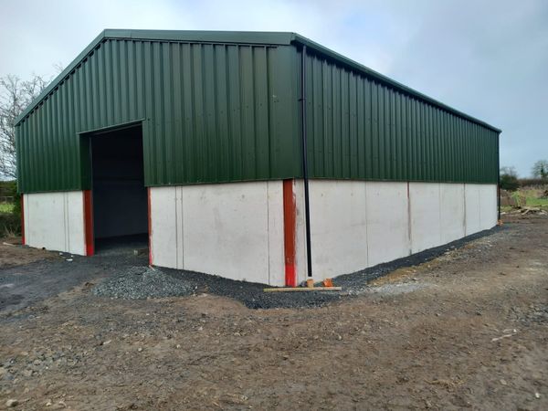47ft x 30ft x 12ft Shed Kit grey & green