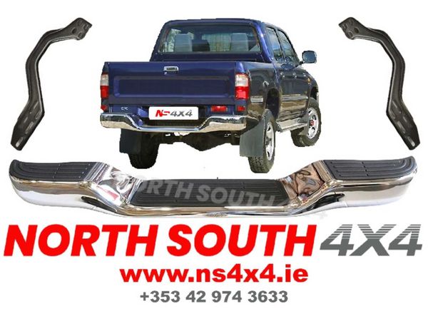 Chrome Rear Bumper with brackets for Toyota Hilux