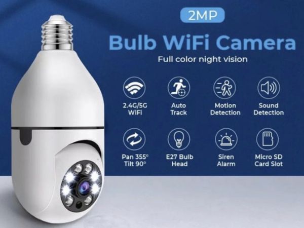 WiFi IP Camera E27 Light Bulb HD Security Camera