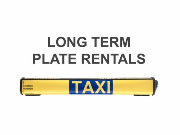 Taxi Plate Rentals - Long Term