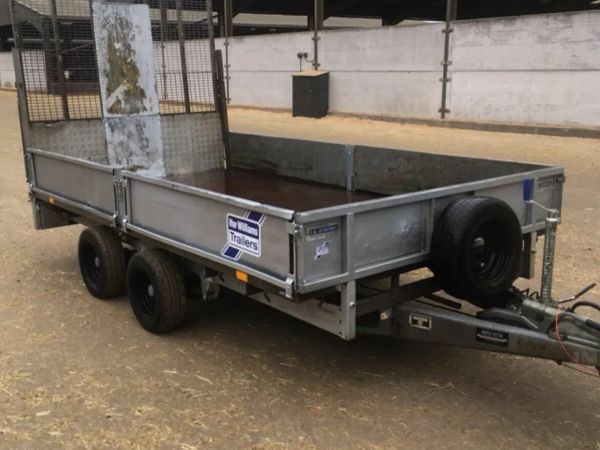 Ifor Williams 12ft x 6.6ft flat bed 3500kg plant trailer
