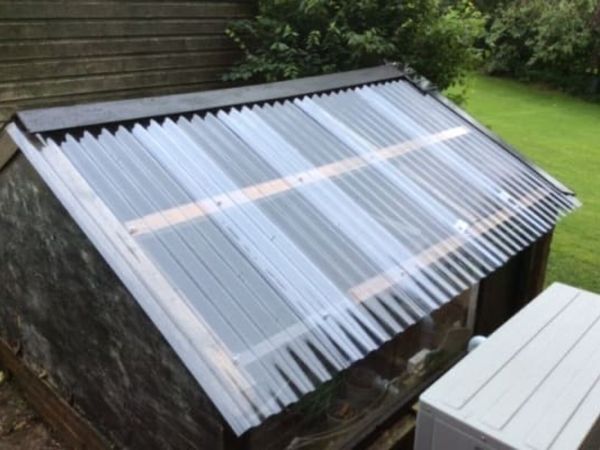 CLEAR POLYCARBONATE ROOF & side sheets on sale✅