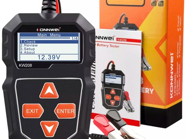 KONNWEI KW208 Car Battery Tester 12V 100 to 2000CC