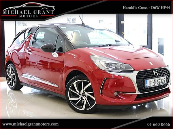 DS Automobiles DS 3 Cabriolet, Petrol, 2018, Red