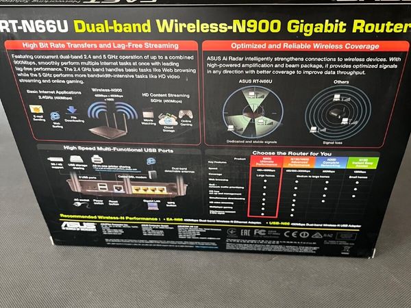 NEW Asus Dual band Wireless N900 Gigabit Router