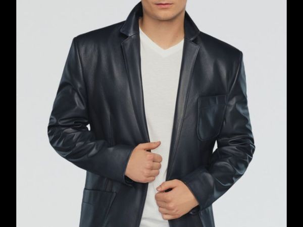 Men's leather jacket in three colors
