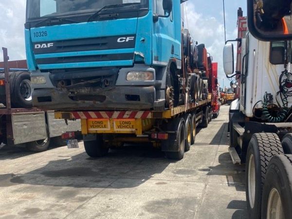 Exports of old trucks in all types of conditions