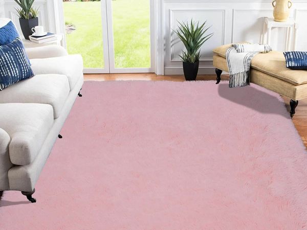 XSIVOD Rug Living Room 120x160cm, Pink