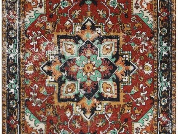 Lahome Collection Traditional Oriental Area Rug - 2’x3’