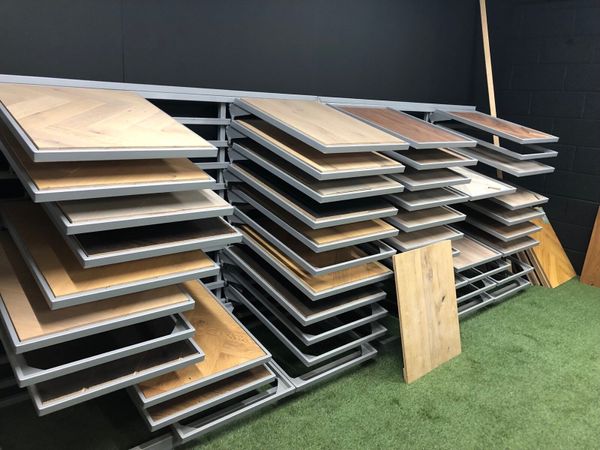 Flooring display racks