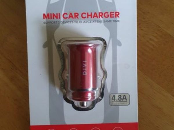 Divi Mini Car Charger 4.8A (Fast Charge) Metal Dou