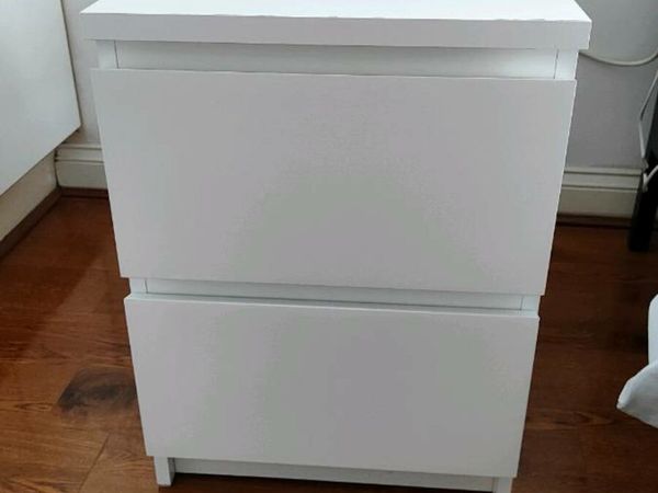 Chest of 2 drawers, white