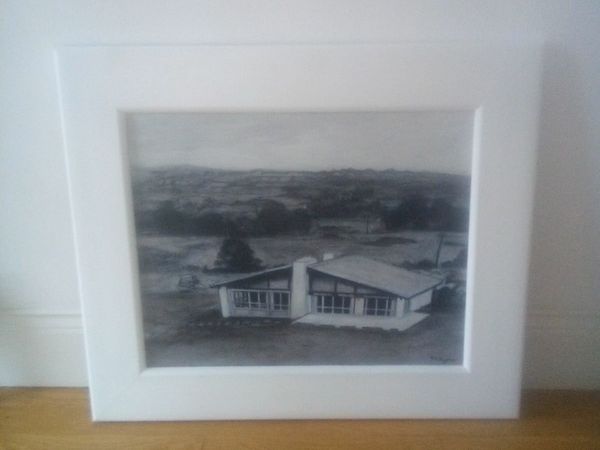 Original acrylic painting of old aghadoe heights