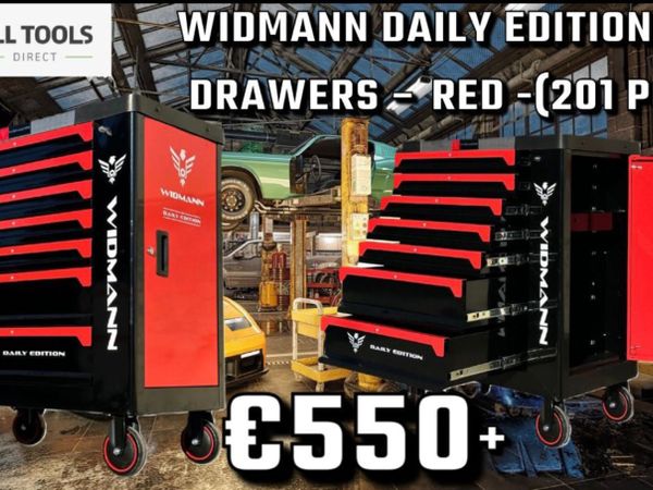 €550 WIDMANN TOOLS AND TROLLEY CABINET COMBO