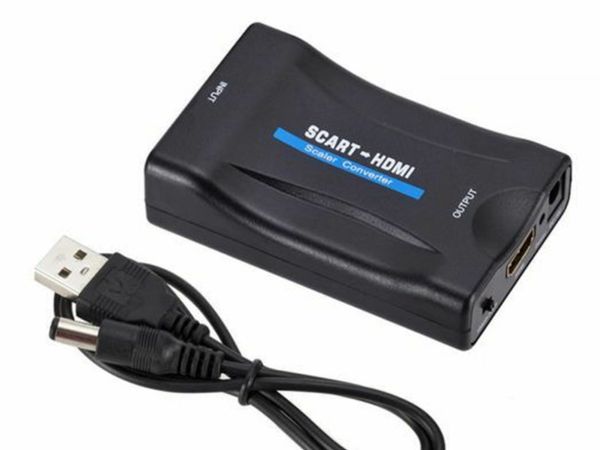 SCART to HDMI Composite Video Converter Audio Adapter for SKY DVD PS3