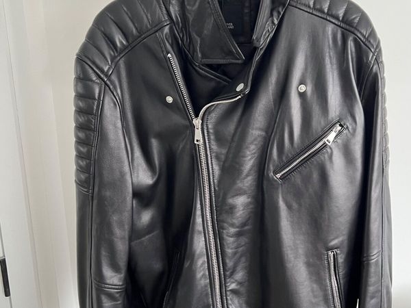 Real Leather Jacket - UK Men’s XL - Black