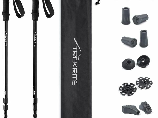 Collapsible Telescopic Walking with Accessories (2pc / set / pair)