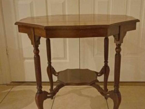 Victorian octagonal tea table