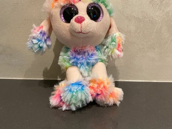 TY Beanie Boo Rainbow Poodle