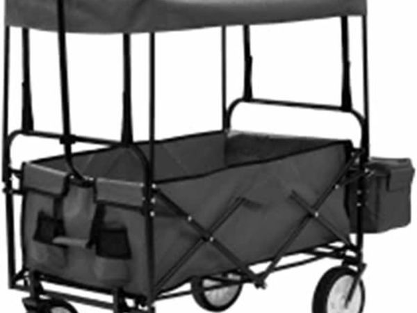 Foldable Handcart with Sun Canopy Foldable Handcar