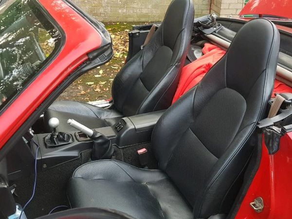 Mazda mx5 leather seats 2 pr heated, parts, wheels