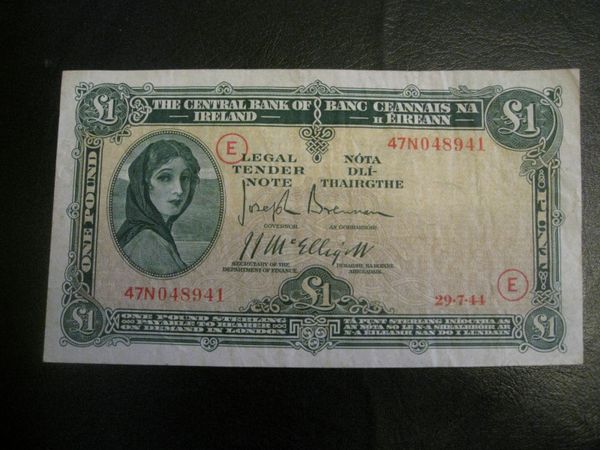 Lady Lavery 1 Pound War Code E/G/P/V - Various Prices