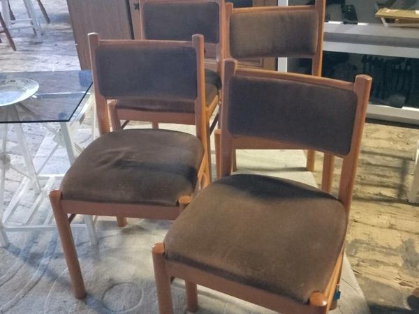 Set Of Four Original Schreiber Dining Chairs