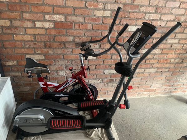 Cross trainer and spin bike