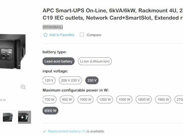 APC Smart-UPS On-Line, 6kVA/6kW